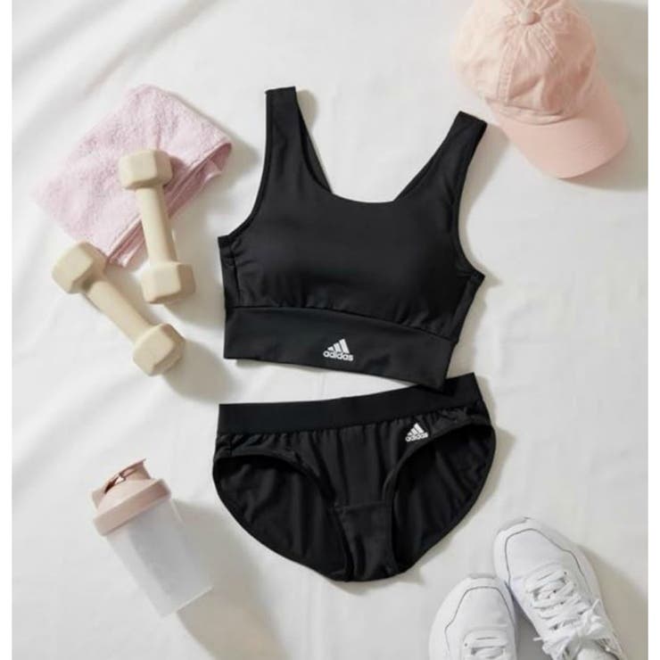 adidasロングラインスポーツブラAP7455ハーフトップ 吸汗速乾