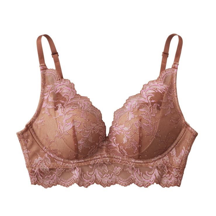 ノーブルマロン | Tuche/トゥシェ ワイヤレスブラジャー そこあげボリューム神業盛 | GUNZE 