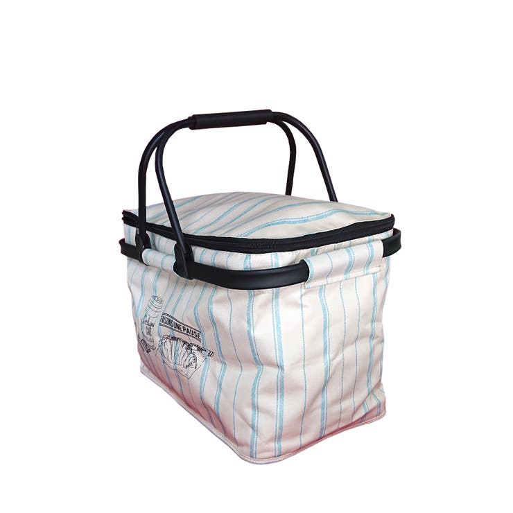 ストライプと手書きイラスト が大人可愛い デジュネ クーラーバスケットワイド 品番 Abth Habiter アビテ のファッション通販 Shoplist ショップリスト