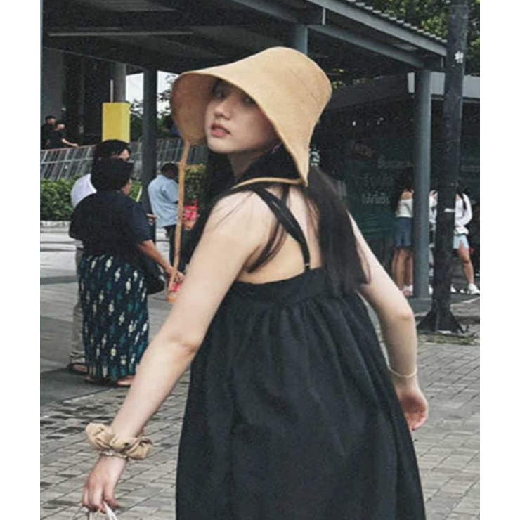 麦わら帽子 レディース UV帽子 夏 つば広 日焼け防止 | HAMOONDE | 詳細画像2 