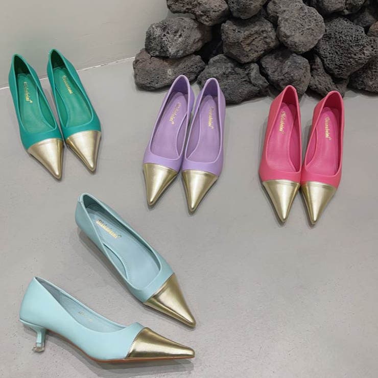 パンプス レディース バイカラーパンプス | HANAHANA | 詳細画像6 