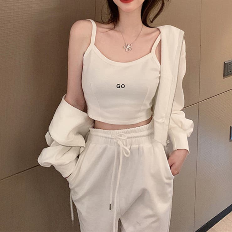 ホワイト | ルームウェア 3点セット BIGシルエットパーカー | HANAHANA