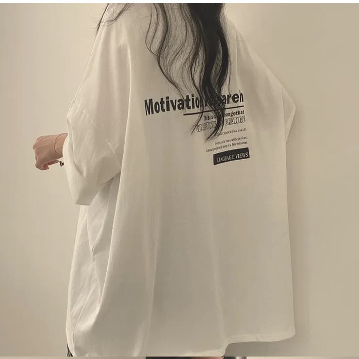 オーバーサイズ Tシャツ 七分袖[品番：HNAW0003452]｜HANAHANA