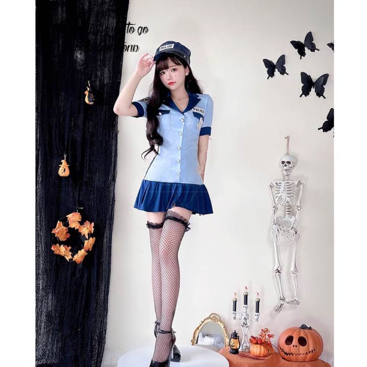 在庫一掃セール S 白 ポリス コスプレ ハロウィン - SNS パーティー イベント M 婦警