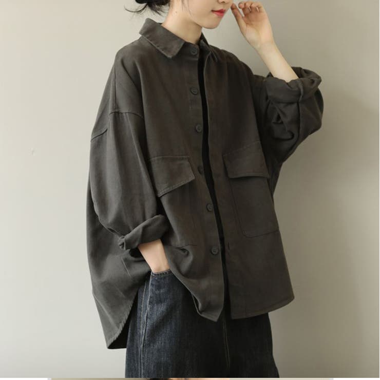 シャツ ジャケット レディース[品番：HNAW0003607]｜HANAHANA