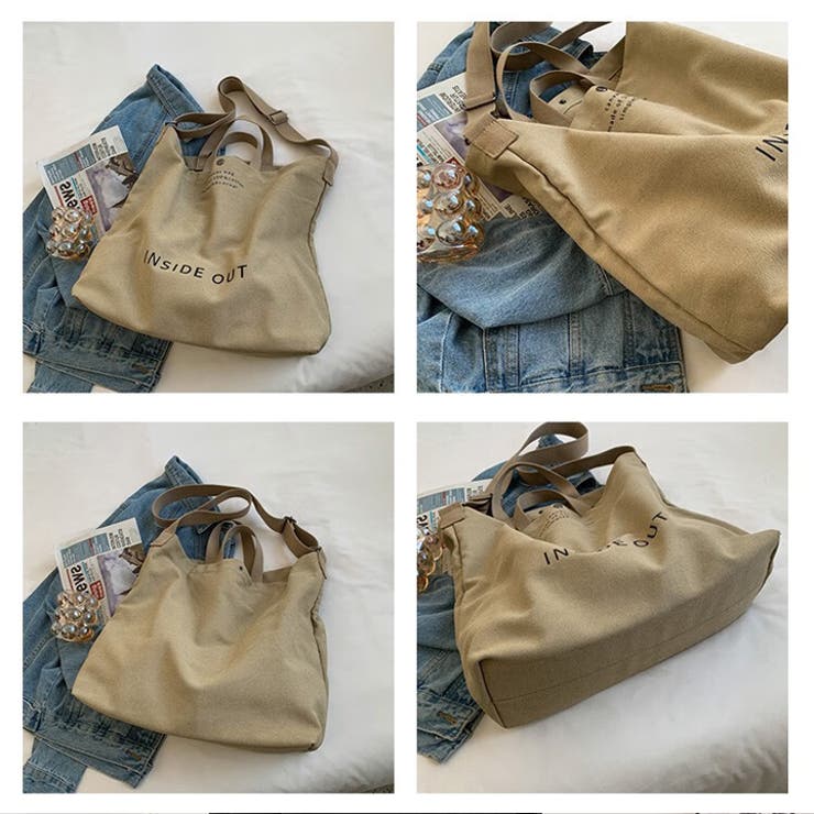 ショルダーバッグ 布バッグ キャンバスバッグ[品番：HNAW0003687