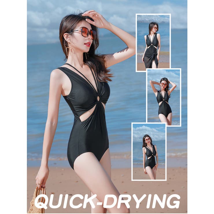 人気定番 ワンピース 水着 2点セット[品番：HNAW0004098]｜HANAHANA ワンピース