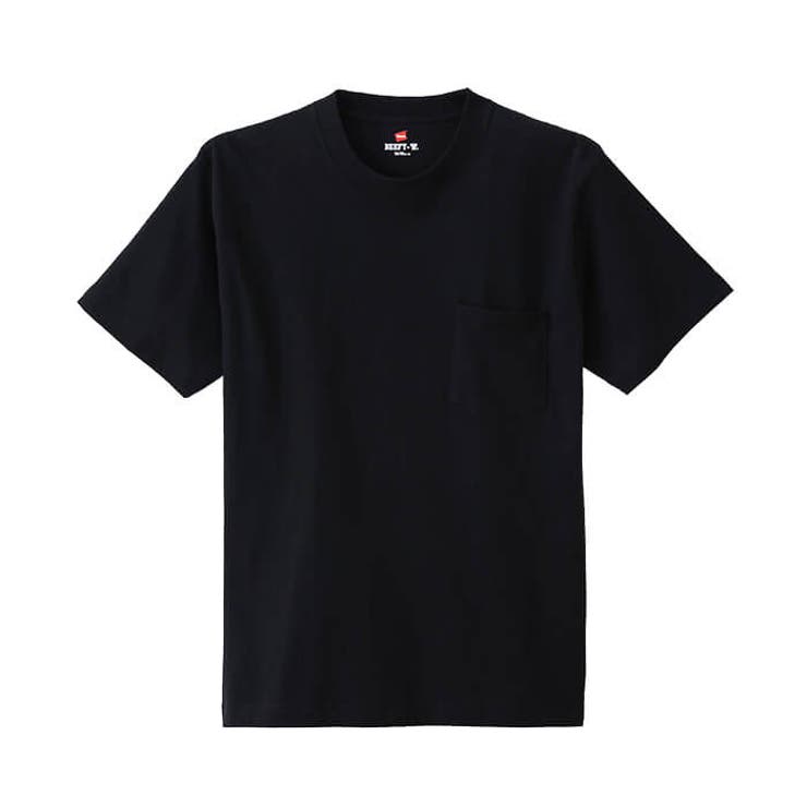 ブラック | Hanes BEEFY-T ポケットTシャツ | Hanes