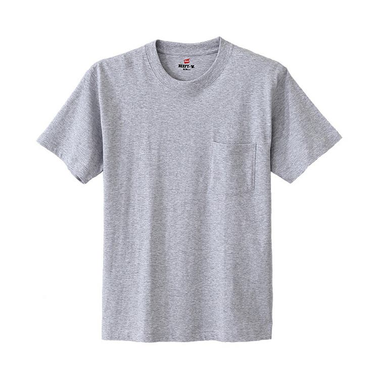 ヘザーグレー | Hanes BEEFY-T ポケットTシャツ | Hanes