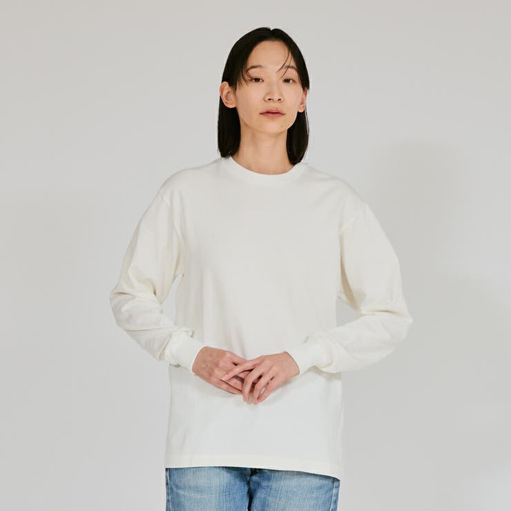 ユニセックス ヘインズ  SHIRO クルーネロングスリーブT | hanes | 詳細画像1 