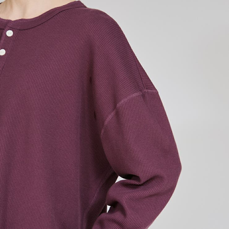 ウィメンズ Hanes ワッフルヘンリーネックロングスリーブT | hanes | 詳細画像5 