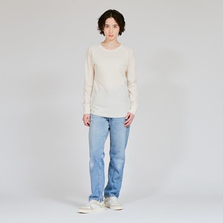 ウィメンズ Hanes ワッフルクルーロングスリーブT HW4-C501 | hanes | 詳細画像2 