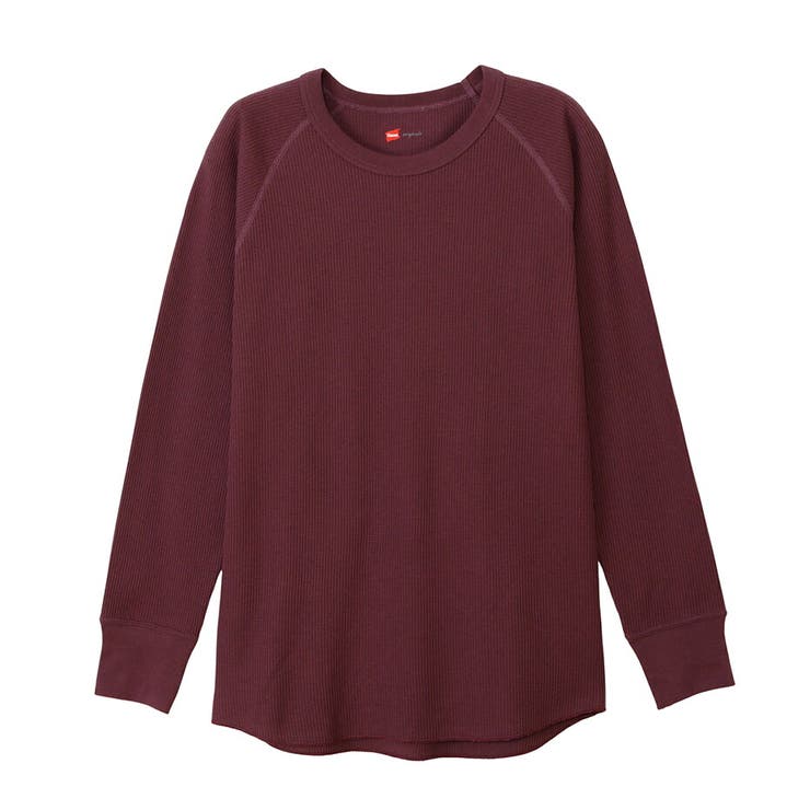 プルーン | ウィメンズ Hanes ワッフルクルーロングスリーブT HW4-C501 | hanes