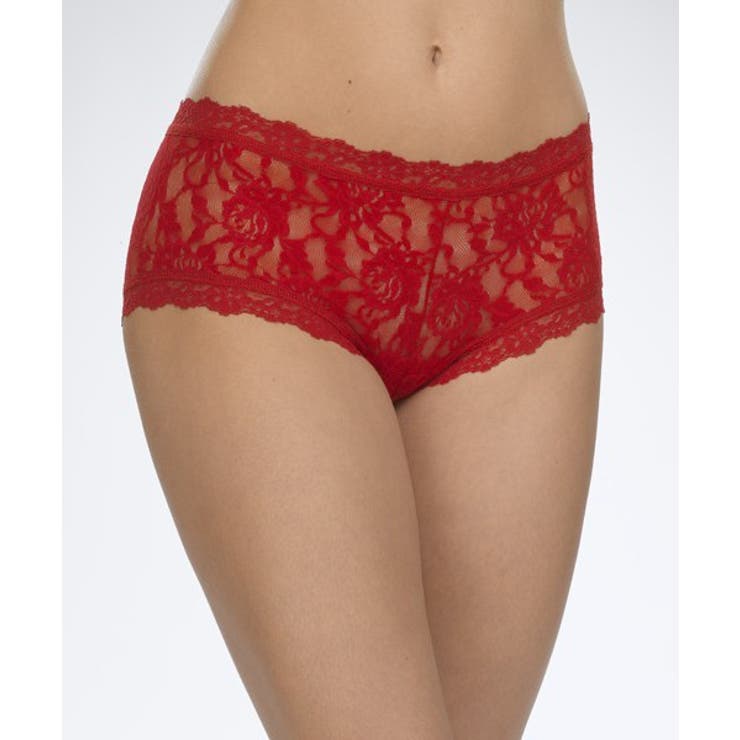 レッド | ショーツシグニチャーレースボーイショーツ(レッド) | hanky panky