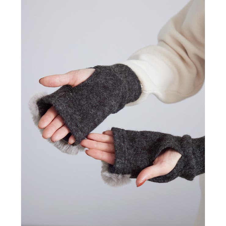 手元あったか。カイロポケット付きハンドウォーマー ファー ハンドウォーマー | HAPPY急便 by VERITA.JP | 詳細画像23 