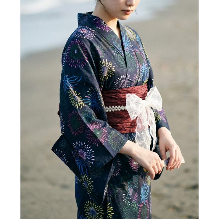 帯に添えて浴衣をもっと特別に。パールレースリボンベルト 浴衣 飾り紐 | HAPPY急便 by VERITA.JP | 詳細画像12 