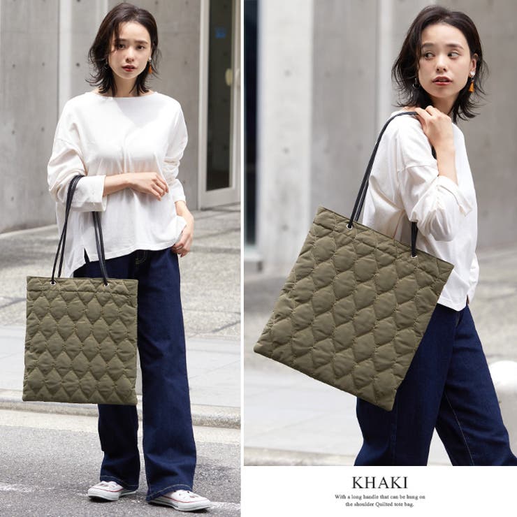 メインでもサブでもサマになる、気軽に使えるバッグ。キルティング