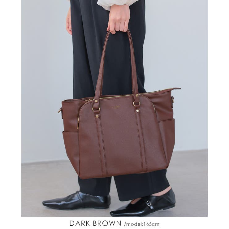 デキる女性は整理整頓上手。2WAYトートバッグ【ジュディ】 トート ショルダー | HAPPY急便 by VERITA.JP | 詳細画像18 