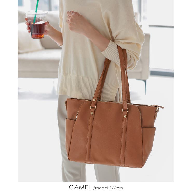 デキる女性は整理整頓上手。2WAYトートバッグ【ジュディ】 トート ショルダー | HAPPY急便 by VERITA.JP | 詳細画像7 