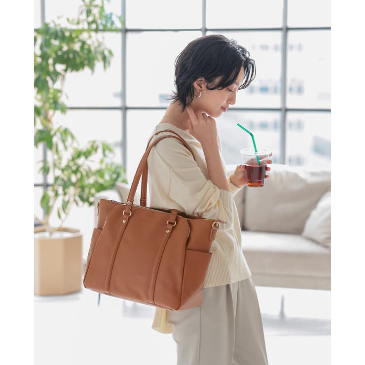 デキる女性は整理整頓上手。2WAYトートバッグ【ジュディ】 トート ショルダー | HAPPY急便 by VERITA.JP | 詳細画像8 