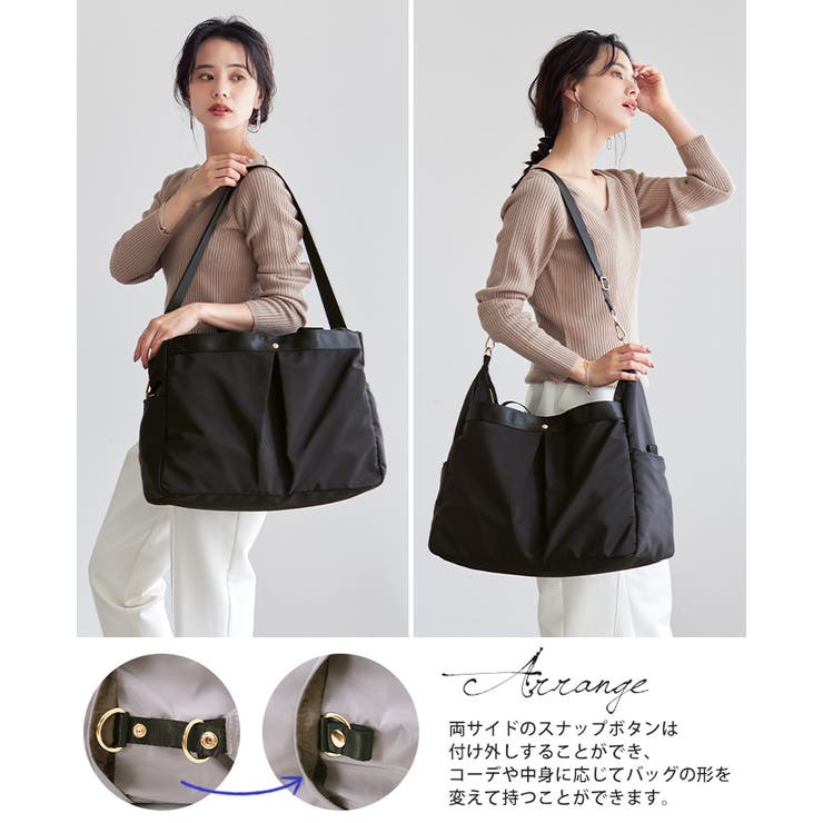 男女問わず持てるシンプルデザイン。高密度ポリ7ポケット3WAYボストンバッグ | HAPPY急便 by VERITA.JP | 詳細画像15 