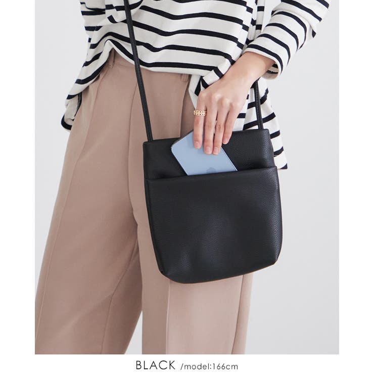 見た目や機能性はシンプルが良い。フェイクレザーシンプルショルダーバッグ ショルダ… | HAPPY急便 by VERITA.JP | 詳細画像7 