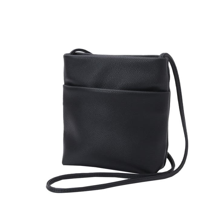 ブラック（4550521012960） | 見た目や機能性はシンプルが良い。フェイクレザーシンプルショルダーバッグ ショルダ… | HAPPY急便 by VERITA.JP