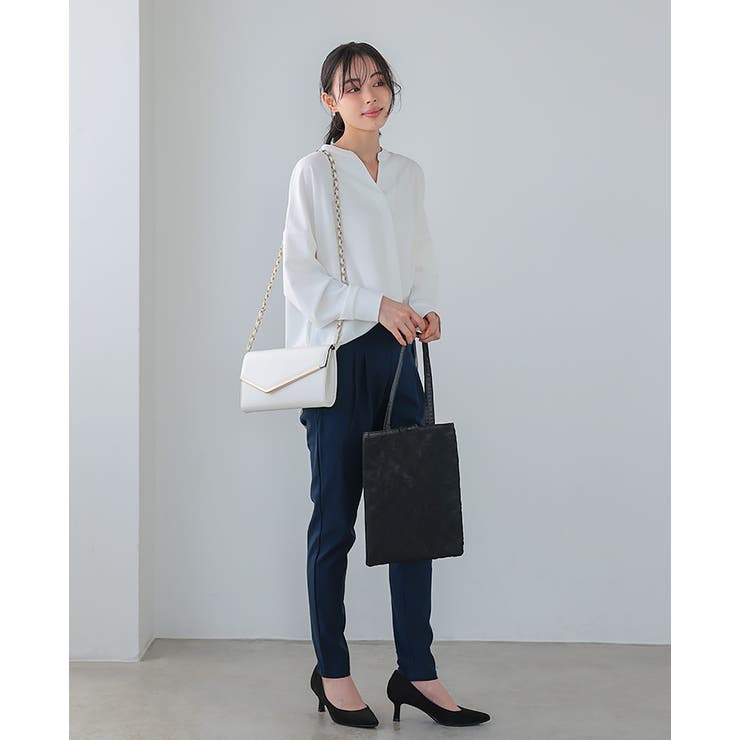 1つあると便利なサブバッグ。レースサテンフラットトートバッグ サブ