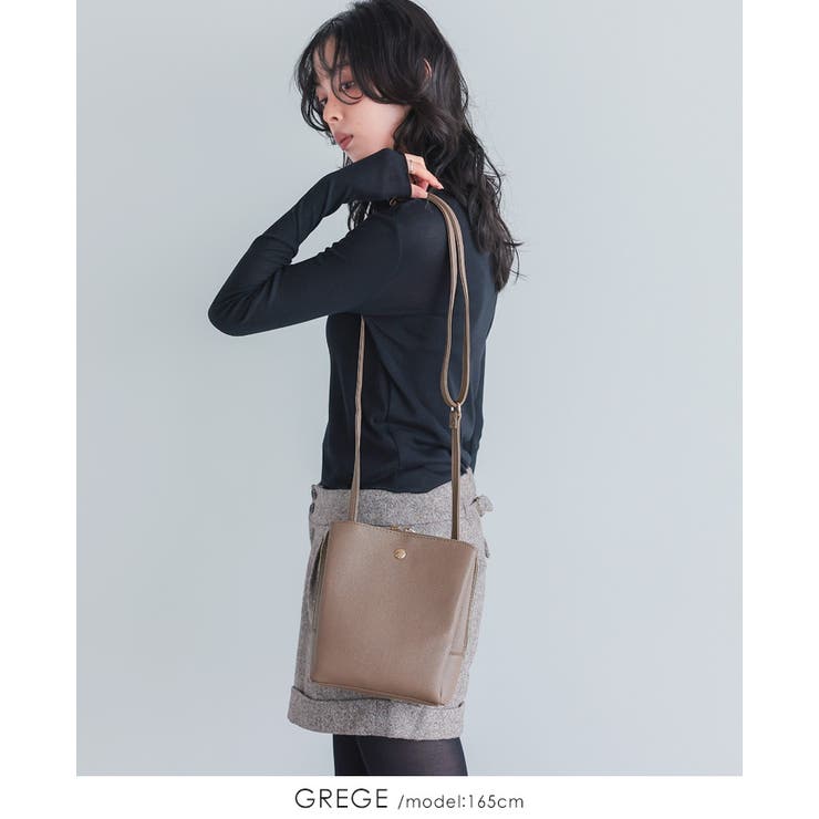 毎日使いたくなる丁度良いバッグ。フェイクレザー3層軽量ショルダーバッグ ショルダ… | HAPPY急便 by VERITA.JP | 詳細画像12 