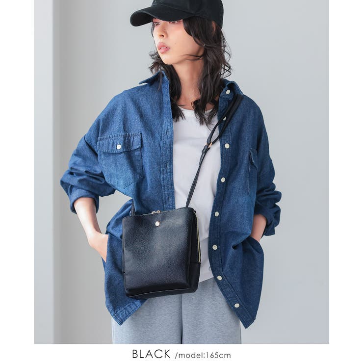 毎日使いたくなる丁度良いバッグ。フェイクレザー3層軽量ショルダーバッグ ショルダ… | HAPPY急便 by VERITA.JP | 詳細画像14 