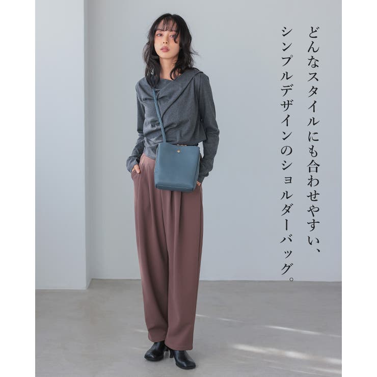 毎日使いたくなる丁度良いバッグ。フェイクレザー3層軽量ショルダーバッグ ショルダ… | HAPPY急便 by VERITA.JP | 詳細画像2 