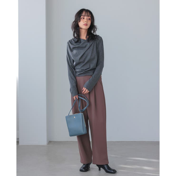 毎日使いたくなる丁度良いバッグ。フェイクレザー3層軽量ショルダーバッグ ショルダ… | HAPPY急便 by VERITA.JP | 詳細画像9 