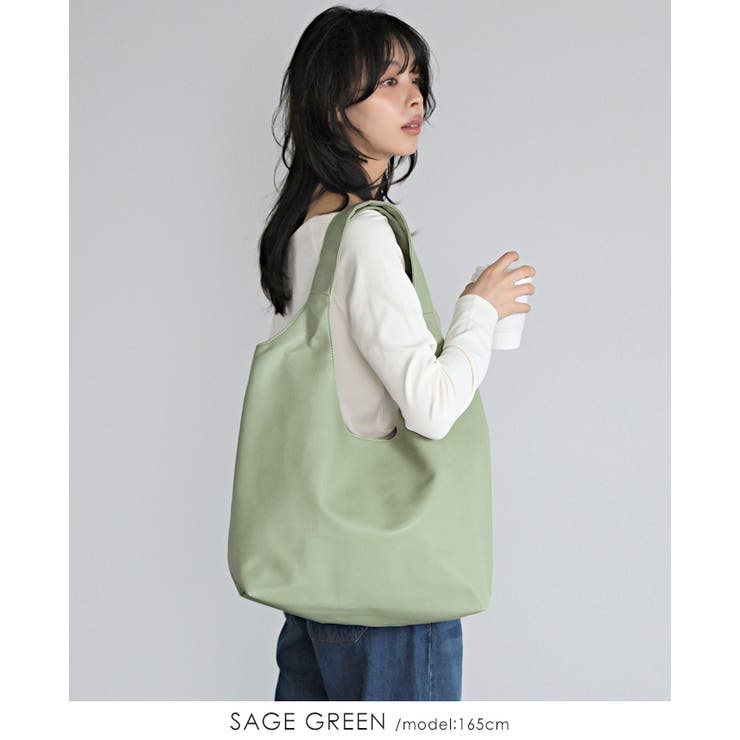 オン オフ使いやすいシンプルデザイン。ソフトラウンド肩かるトートバッグ 鞄 | HAPPY急便 by VERITA.JP | 詳細画像15 