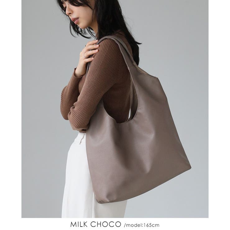 オン オフ使いやすいシンプルデザイン。ソフトラウンド肩かるトートバッグ 鞄 | HAPPY急便 by VERITA.JP | 詳細画像19 