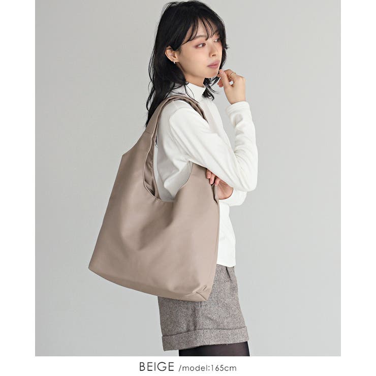 オン オフ使いやすいシンプルデザイン。ソフトラウンド肩かるトートバッグ 鞄 | HAPPY急便 by VERITA.JP | 詳細画像9 