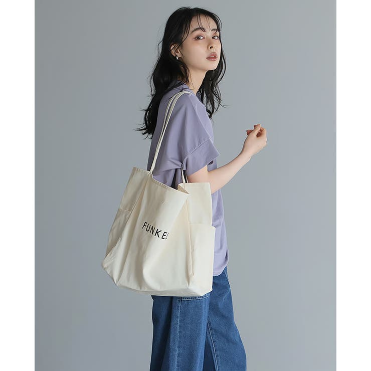 こなれ感のある大人のキャンバスバッグ。パイピングハンドルロゴトートバッグ トート… | HAPPY急便 by VERITA.JP | 詳細画像11 