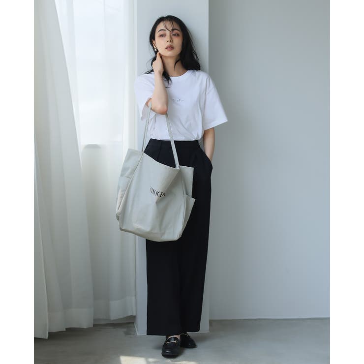 こなれ感のある大人のキャンバスバッグ。パイピングハンドルロゴトートバッグ トート… | HAPPY急便 by VERITA.JP | 詳細画像7 