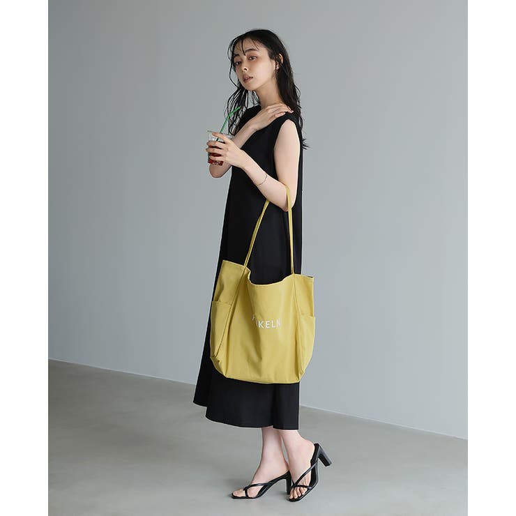 こなれ感のある大人のキャンバスバッグ。パイピングハンドルロゴトートバッグ トート… | HAPPY急便 by VERITA.JP | 詳細画像9 