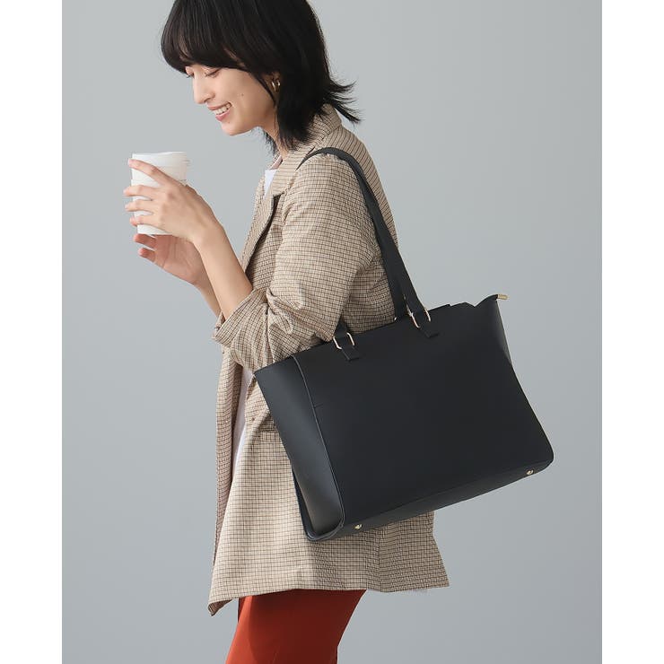 上品な印象を与えてくれる。A4フェイクレザートートバッグ トートバッグ A4 | HAPPY急便 by VERITA.JP | 詳細画像13 