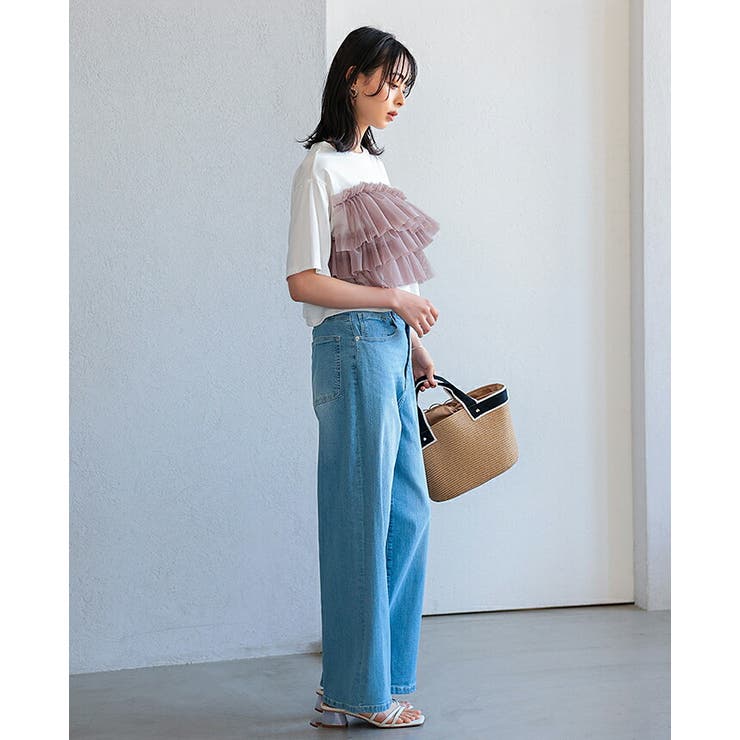 新品・タグ付き】万美CHiNPAN×HARE チュールドッキングシャツ