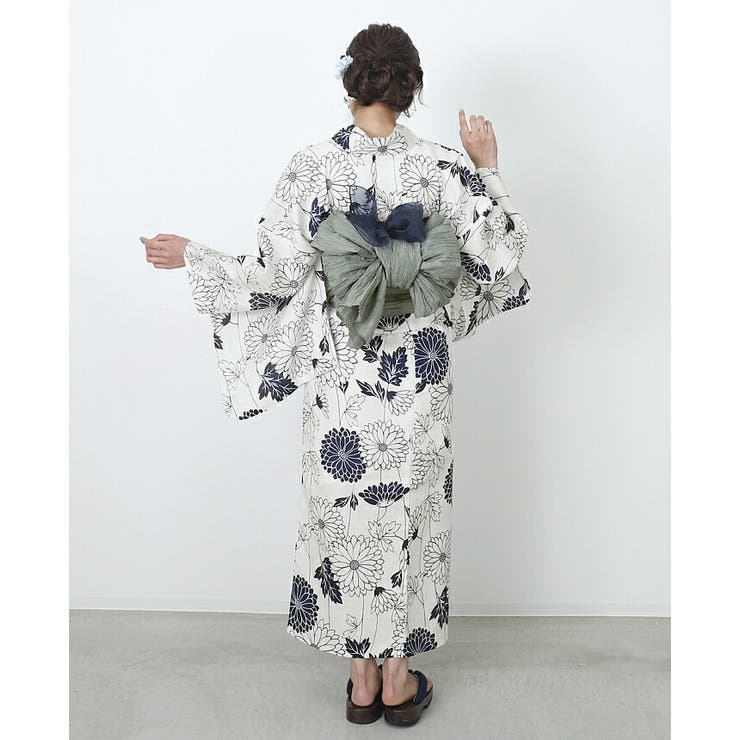 売れ筋介護用品も！ Marilinさま専用【浴衣】綿絽オトナの浴衣6-162 薄 着物・浴衣