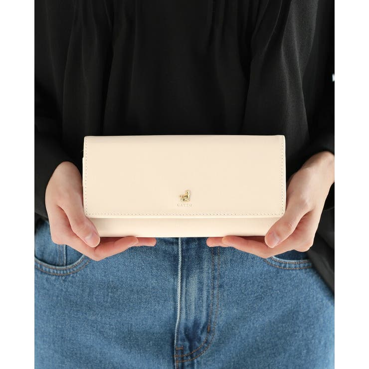 可愛さの中にも上品さを。ミニねこ長財布 財布 長財布[品番