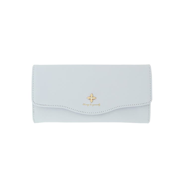 サックスブルー | 大人可愛いシンプルデザイン。フルール長財布 長財布 財布 | HAPPY急便 by VERITA.JP
