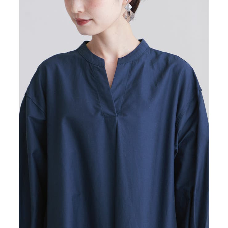 知的な大人のシンプルコーデ。スキッパーシャツワンピ ワンピース シャツワンピ | HAPPY急便 by VERITA.JP | 詳細画像8 