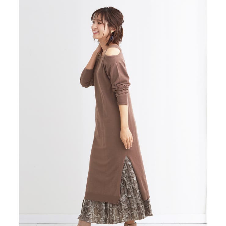 デコルテをキレイに魅せるアシメ 肩あきサイドスリットニットワンピ ワンピース 品番 Hpxw Happy急便 By Verita Jp ハッピーキュウビン バイ ベリータジェーピー のレディースファッション通販 Shoplist ショップリスト