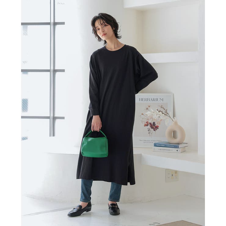 後ろのデザインに注目。バックフリル長袖カットソーワンピ ワンピース ワンピ | HAPPY急便 by VERITA.JP | 詳細画像17 