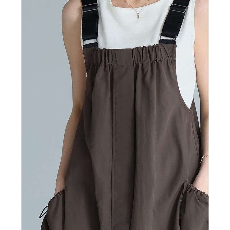 UV＆撥水＆接触冷感で毎日快適。機能付きAラインジャンパースカート ジャンスカ … | HAPPY急便 by VERITA.JP | 詳細画像10 