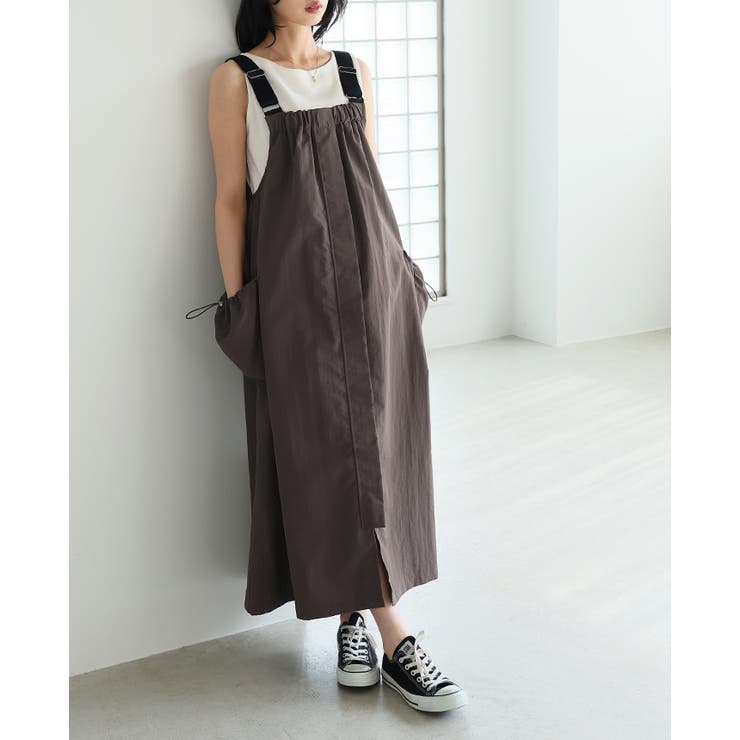 UV＆撥水＆接触冷感で毎日快適。機能付きAラインジャンパースカート ジャンスカ … | HAPPY急便 by VERITA.JP | 詳細画像11 