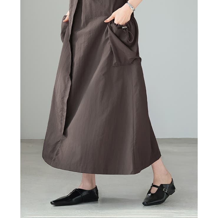 UV＆撥水＆接触冷感で毎日快適。機能付きAラインジャンパースカート ジャンスカ … | HAPPY急便 by VERITA.JP | 詳細画像13 