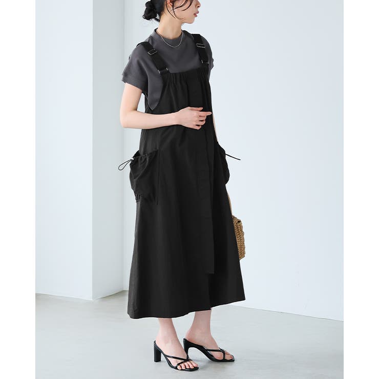 UV＆撥水＆接触冷感で毎日快適。機能付きAラインジャンパースカート ジャンスカ … | HAPPY急便 by VERITA.JP | 詳細画像17 